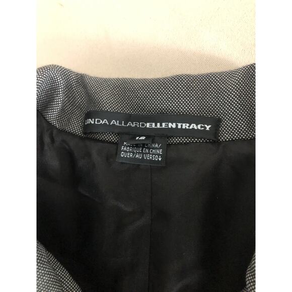 Linda Ellard Ellen Trac Women Blazer 12 Long Sleeve Clueless Preppy Zipper Front - Picture 7 of 10